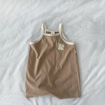 Toddler S25 'it's OK' Short Overalls (2-5y)- 3 Colors - AT NOON STORE