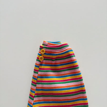 Toddler SP26 Multicolor Stripe Ribbed Jogger Pants (1-6y) - 2 Colors - AT NOON STORE