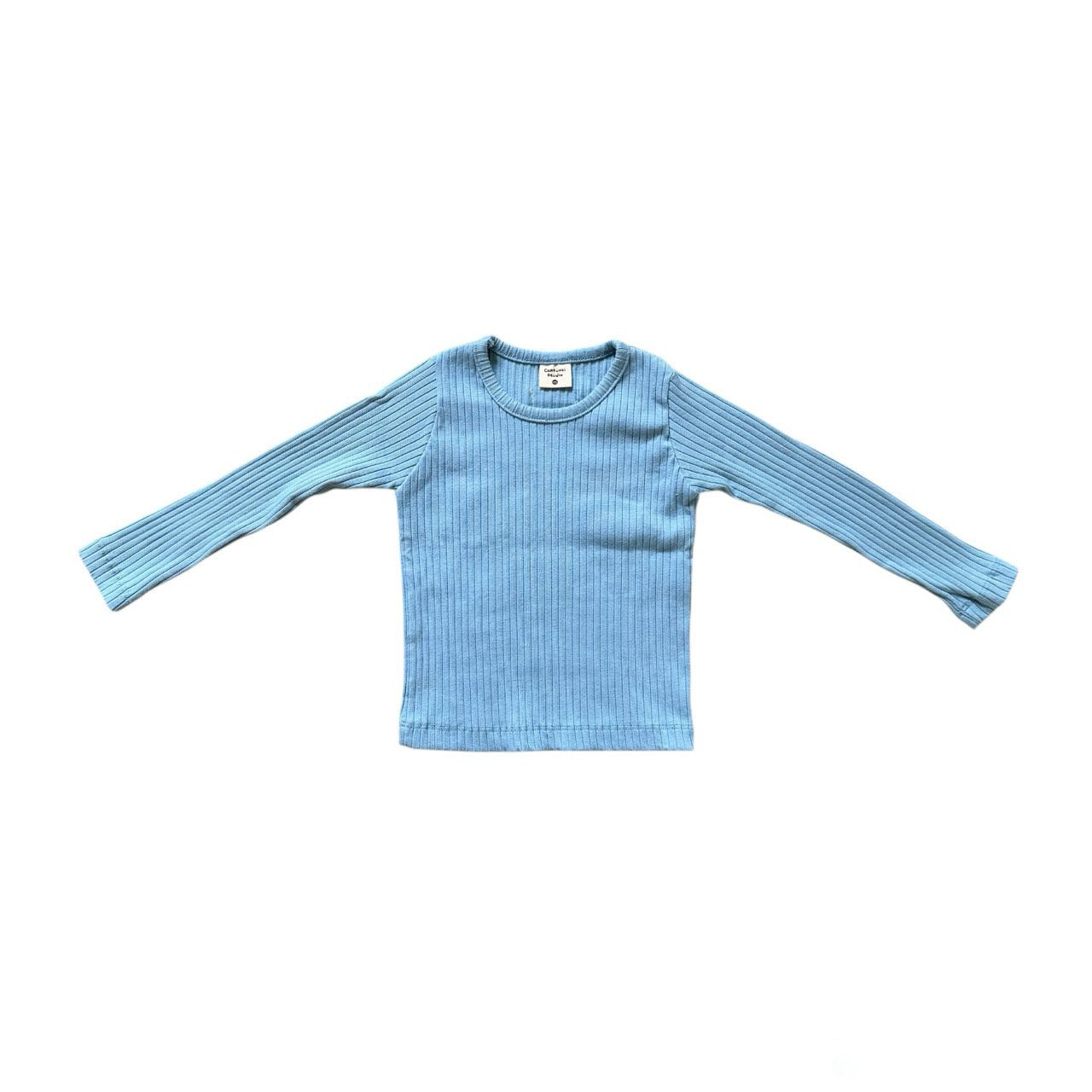 Kids SP26 Ribbed Long Sleeve Tee (2-7y) - 2 Colors
