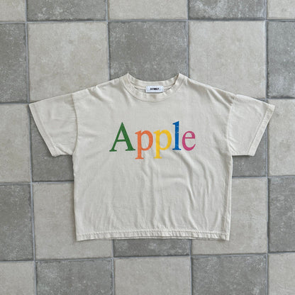 Kids SS25 APPLE Short Sleeve Loose Fit Top (2-7y) - 2 Colors - AT NOON STORE