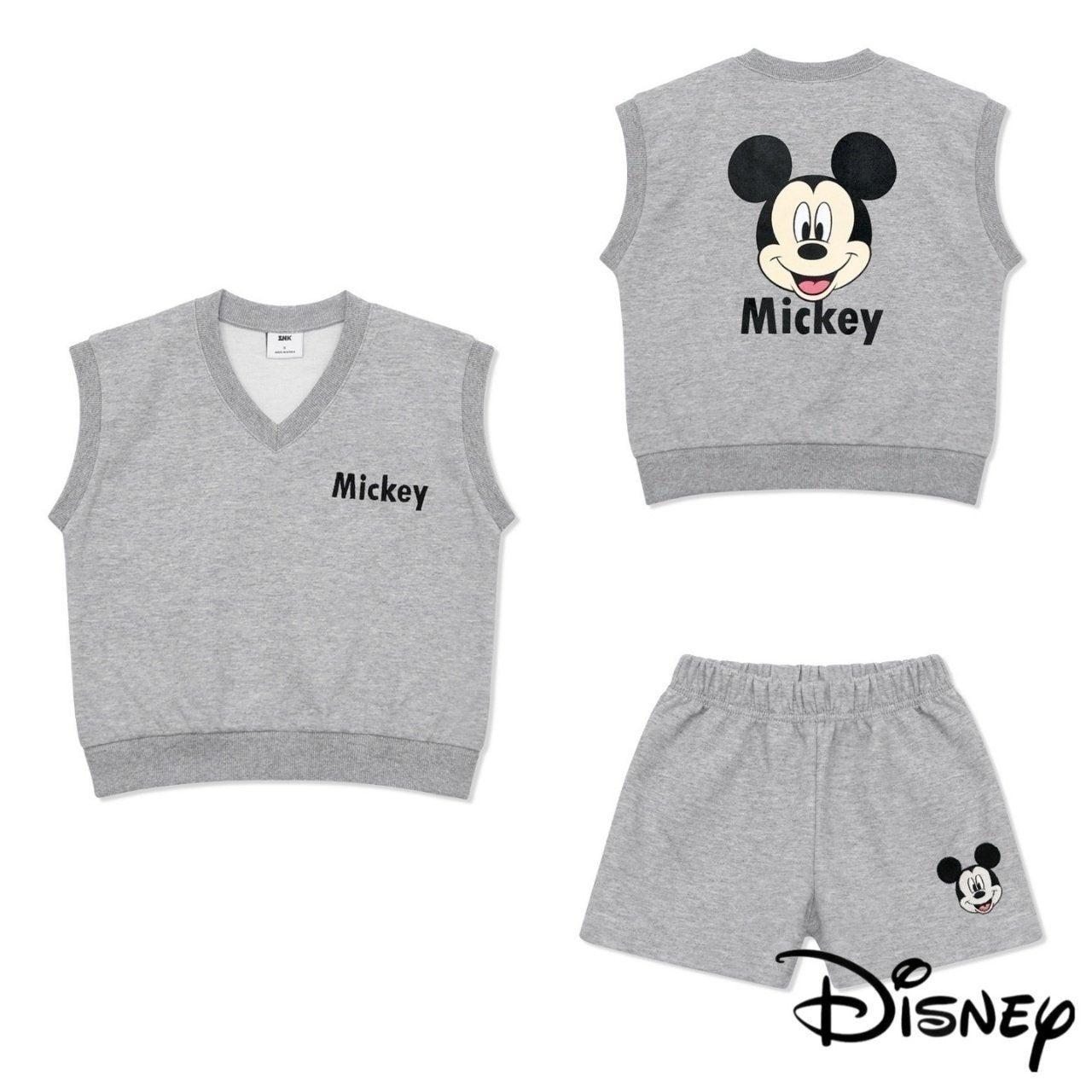 Toddler Mickey's Friends Sleeveless Sweatshirt and Shorts Set (2-7y) - 4 Colors - AT NOON STORE