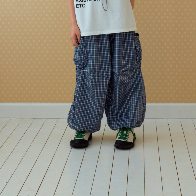 Toddler SP26 Plaid Cargo Jogger Pants (2-7y) - 2 Colors - AT NOON STORE