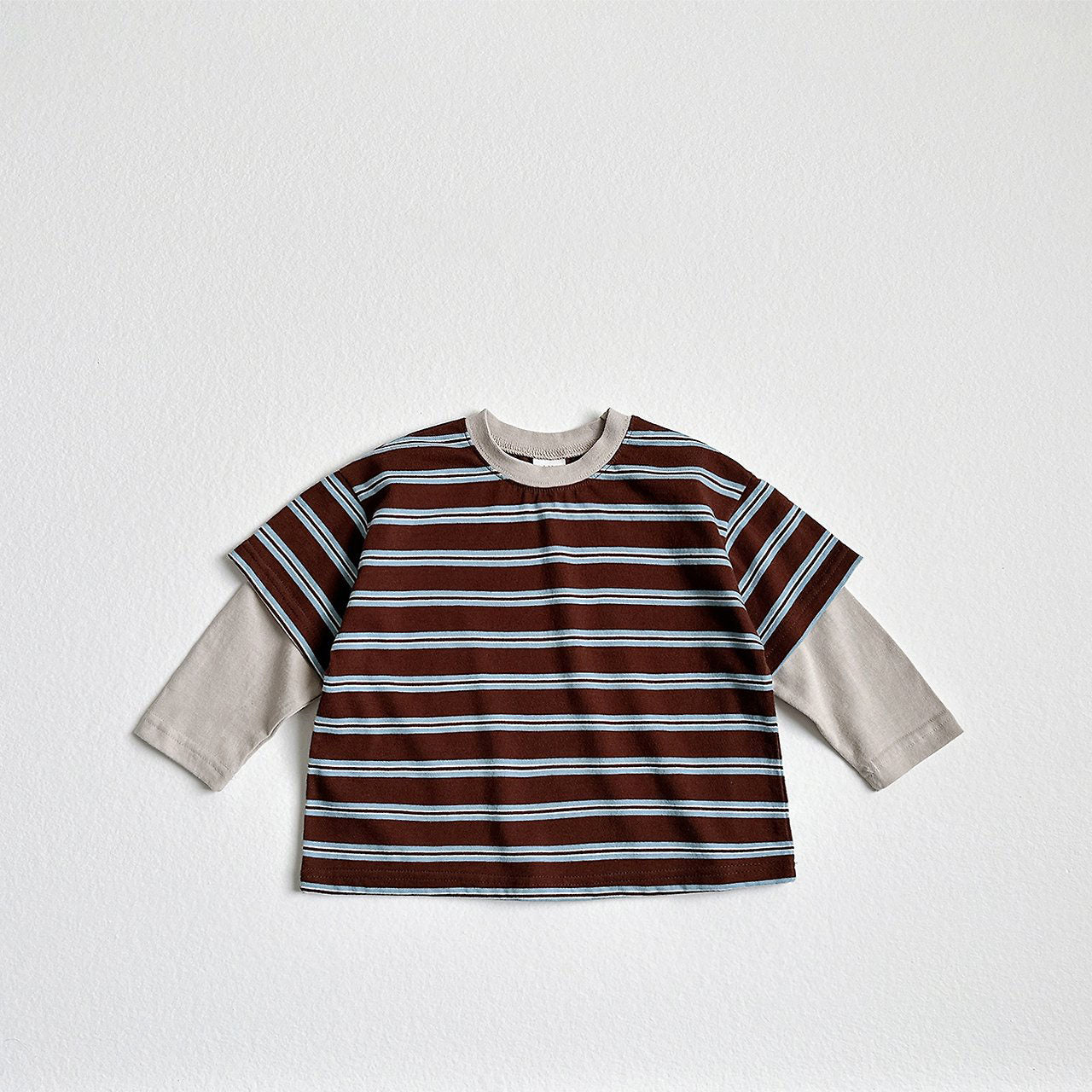 Toddler F26 Multi Stripe Layered Long Sleeve Top (2-9y) - 3 Colors