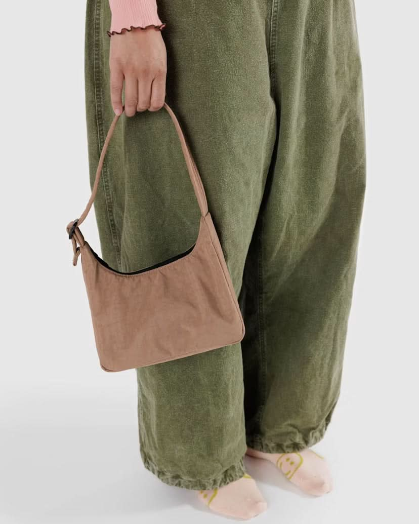 Baggu Mini Nylon Shoulder Bag - Cocoa - AT NOON STORE