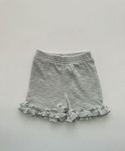 Baby/Toddler Aosta Frill Detail Ribbed Shorts (3m-5y)- 2 Colors