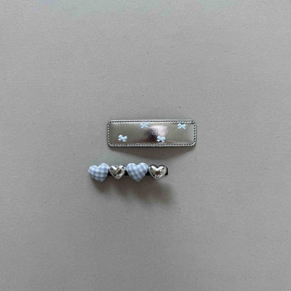Toddler SS25 Heart Hair Clip Set (2PK )- 2 Colors - AT NOON STORE