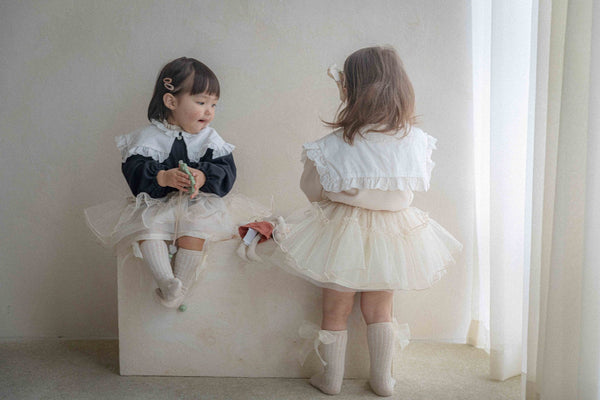 Baby Ballerina Tulle Tutu Skirt (10-24m) - Cream