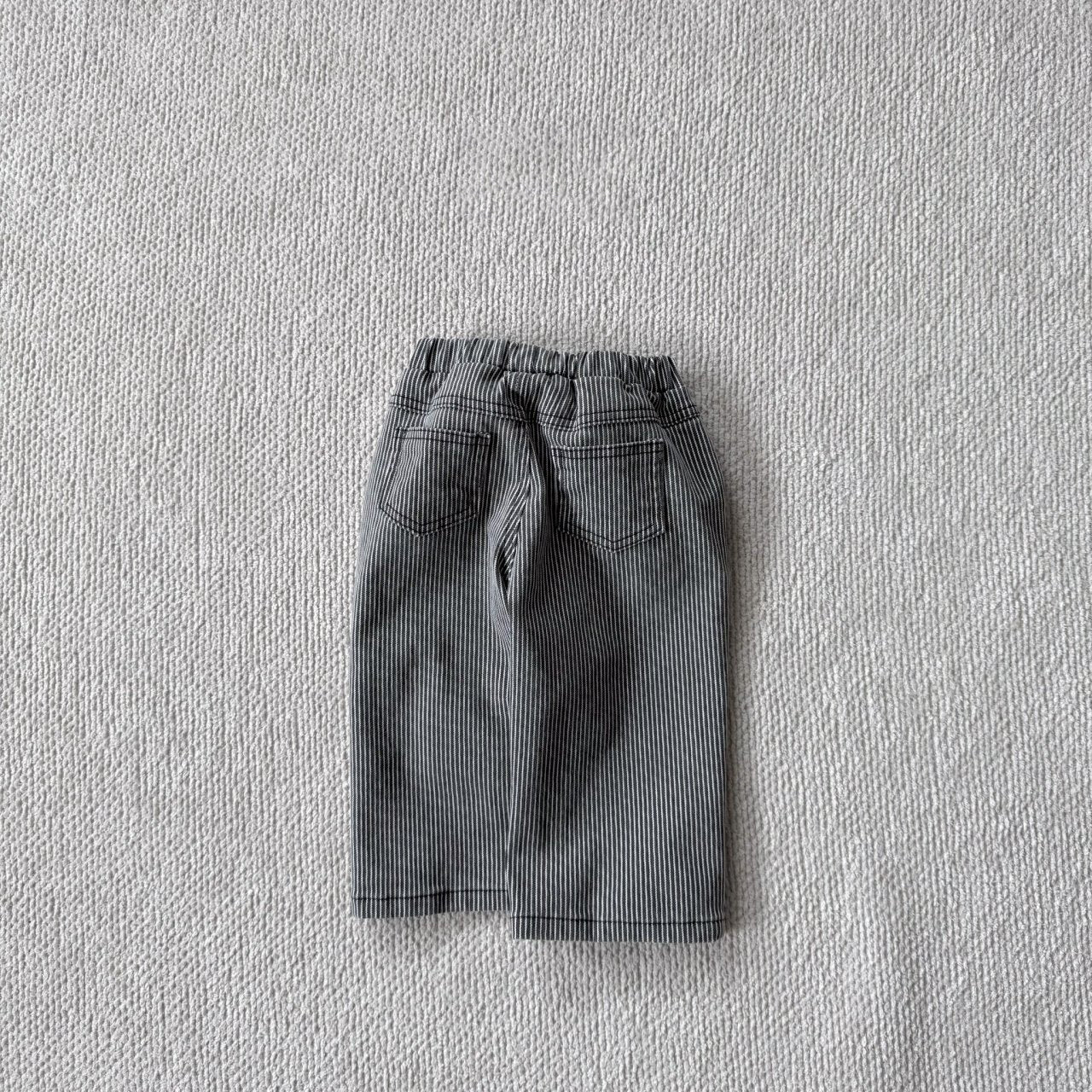 Baby Bella F25 Stripe Pull-on Pants (6m-3y) - Charcoal