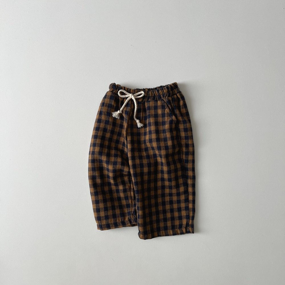 Toddler F24 Gingham Plaid Pull-on Pants (1-6y) - 2 Colors