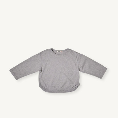 Toddler F25 Cotton Curved Hem Long Sleeve Top (2-8y) - 4 Colors - AT NOON STORE