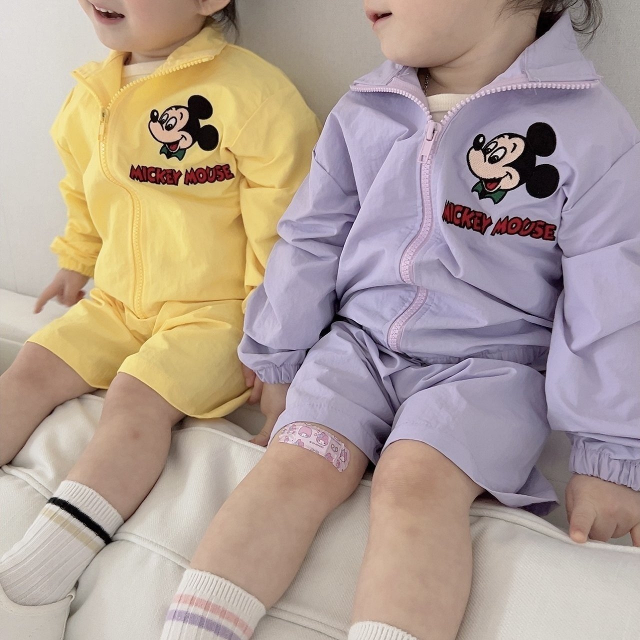 Toddler Mickey Zip-up Jacket, Jogger Pants, and Shorts Set (2-6y) - 3 Colors