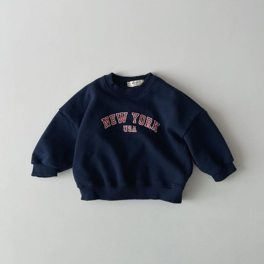 Toddler S25 'NEW YORK' Long Sleeve Sweatshirt (1-6y) - 2 Colors - AT NOON STORE