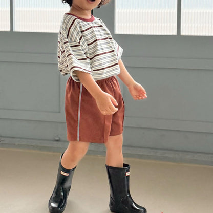 Kids SS25 Lined Tape Shorts (2-7y) - 2 Colors