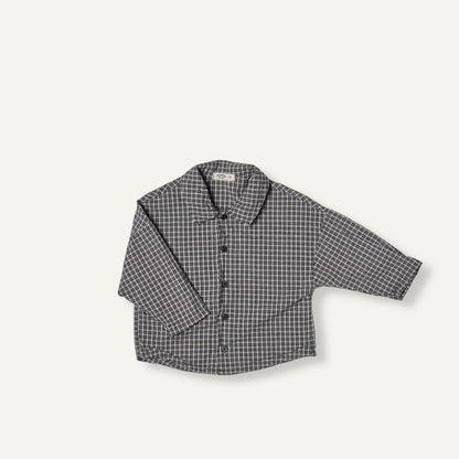 Toddler F25 Plaid Shirt (2-8y) - Black - AT NOON STORE