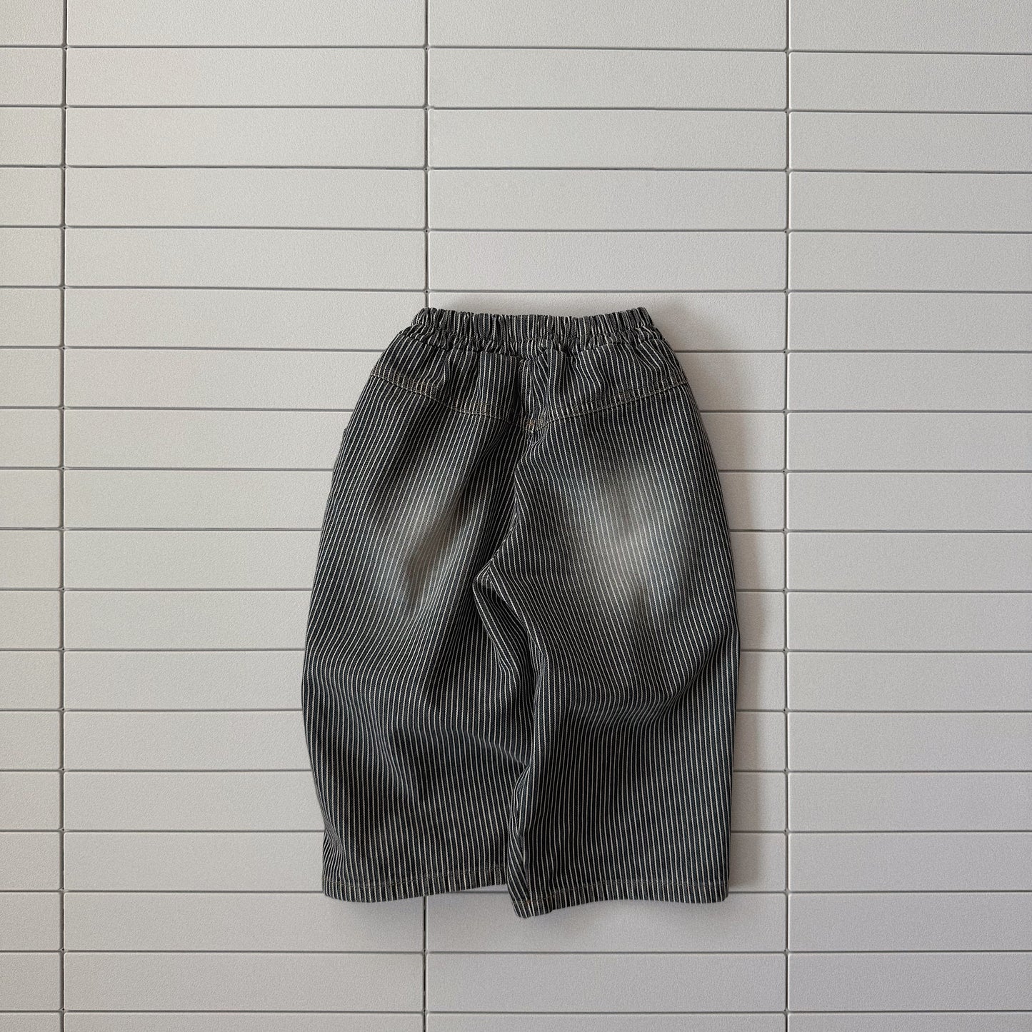 Toddler Bella W25 Stripe Wide Pants (1-6y) - Charcoal