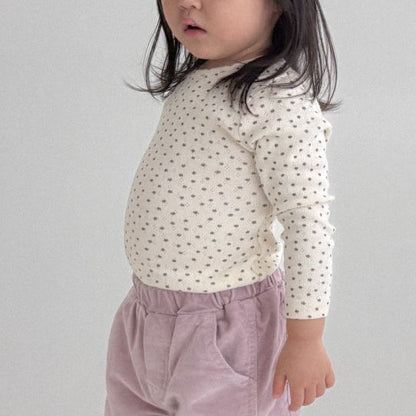 Baby Bella F25 Pointelle Long Sleeve Top (6m-3y) - Ivory - AT NOON STORE