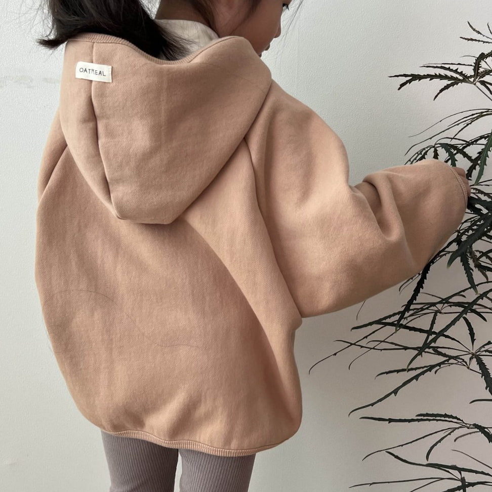 Kids W24 Comfy Loose Fit Hoodie (1-7y) - Peach