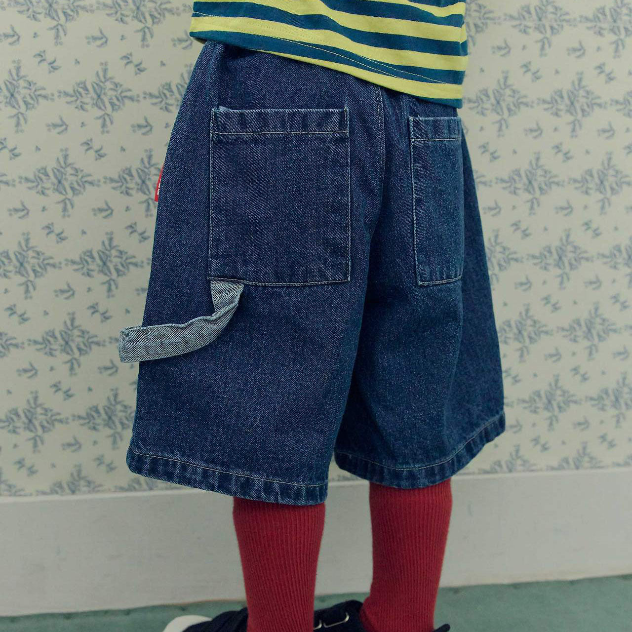 Toddler F26 Denim Bermuda Pants (2-7y) - Blue