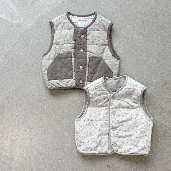 Baby Reversible Quilted Vest (3-8y) -2 Colors - AT NOON STORE