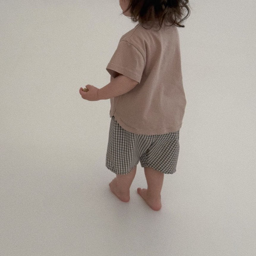 Baby Toddler Bella SS25 Plaid Capri Pants (6m-6y) - Gray - AT NOON STORE