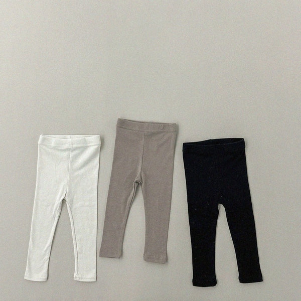 Kids Basic Soft Leggings (1-6y) - 3 Colors