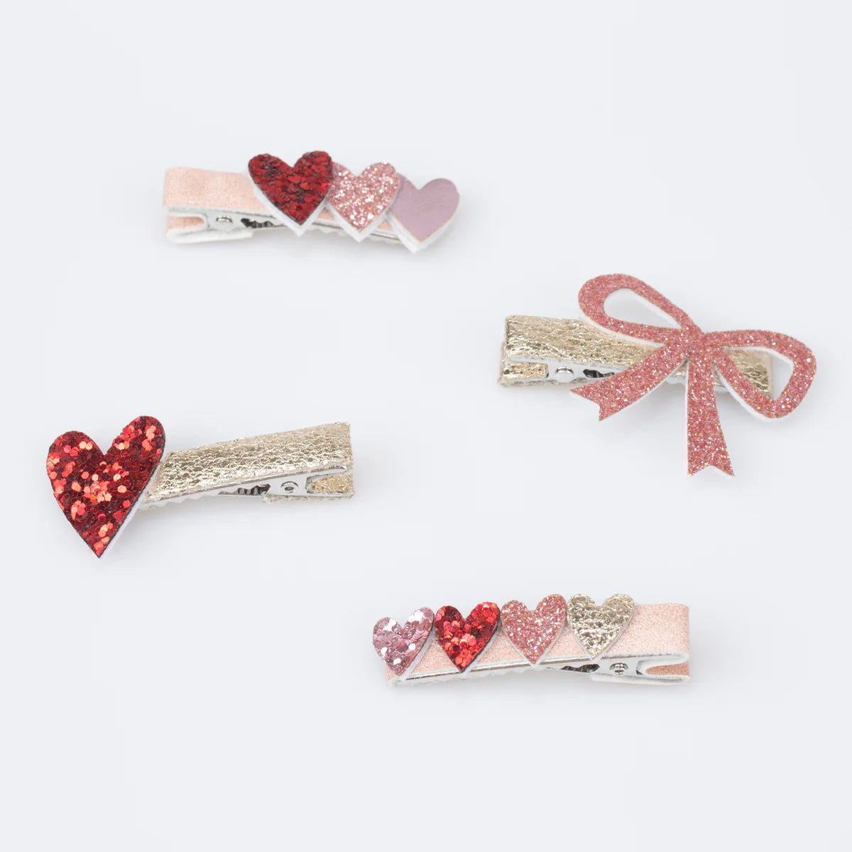 MeriMeri Valentine's Hair Clips Set (8pk)