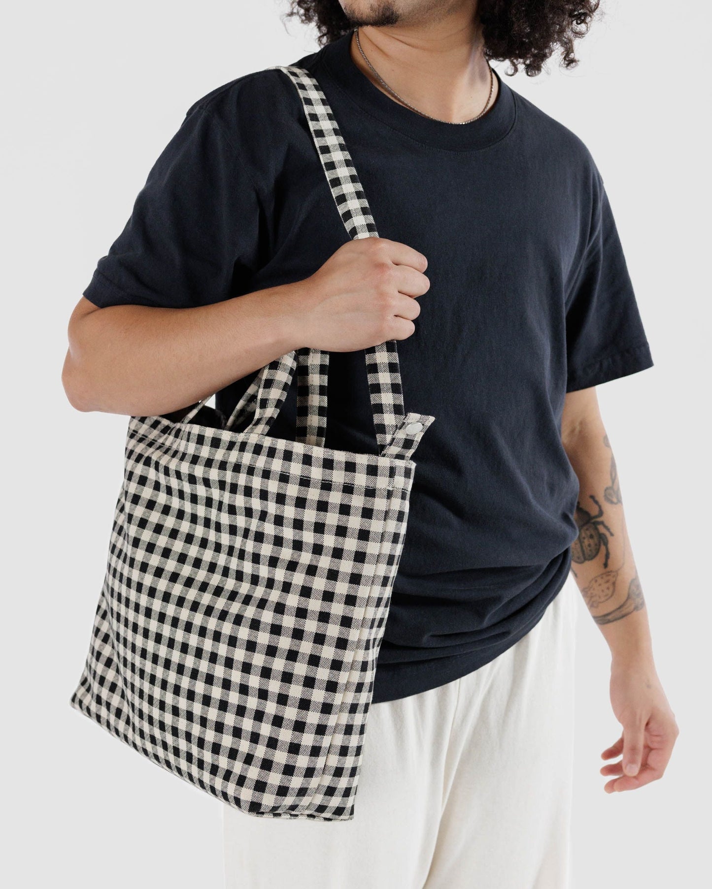 Baggu Horizontal Zip Duck Bag - Black&White Gingham - AT NOON STORE