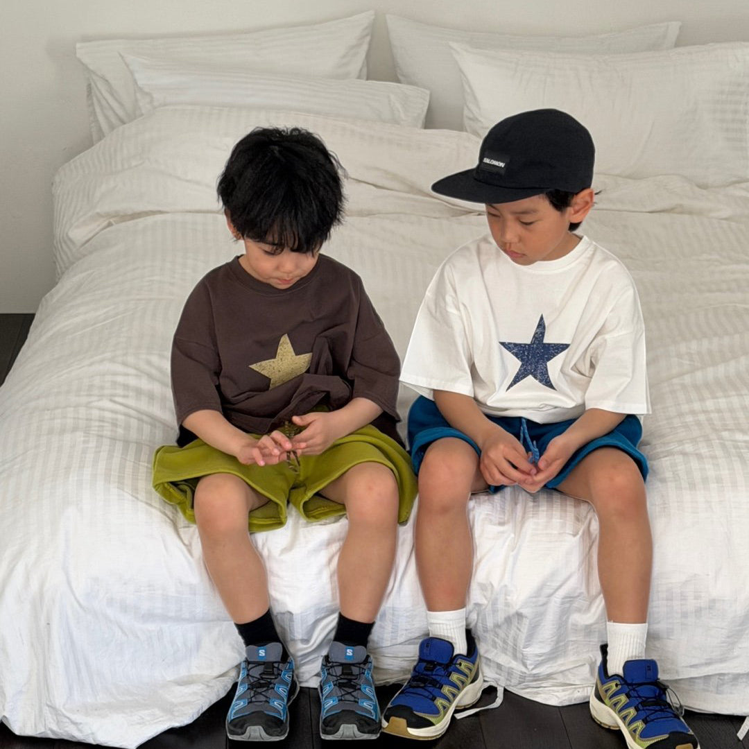 Toddler SS26 Star Loose Fit Short Sleeve Top (3-7y) - 3 Colors - AT NOON STORE