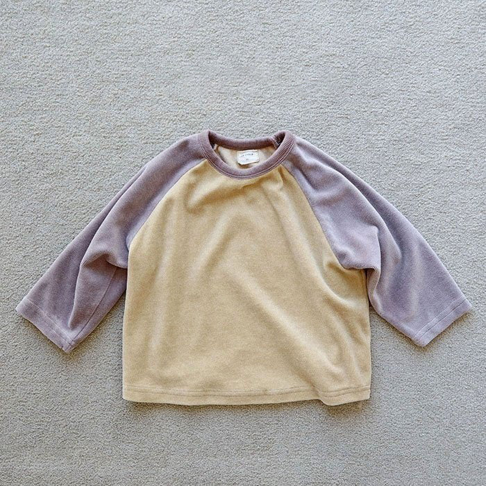 Toddler Soft Velour Raglan Tee (15m-7y) -2 Colors