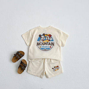 Toddler Disney Mountain Short Sleeve Top and Shorts Set (1-6y) - 4 Colors