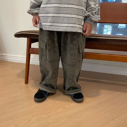 Kids F25 Bandana Printed Cargo Pants (2-7y) - 2 Colors