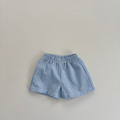 Baby Toddler Land SS25 Seersucker Gingham Shorts (4m-6y) - 4 Colors - AT NOON STORE