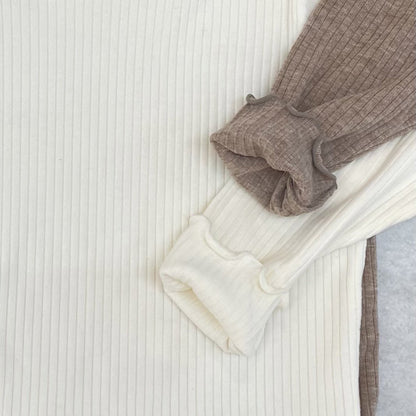 Toddler W25 Lettuce-Edge Ribbed Top (1-7y) - 2 Colors