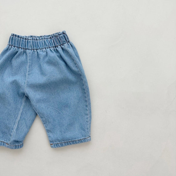 Baby Denim Pull-on Pants (3-18m) - Denim