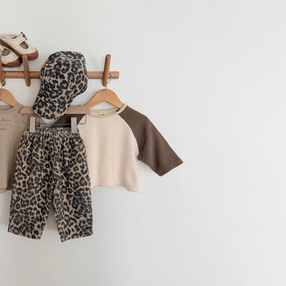 Kids F26 Leopard Corduroy Strapback Cap (3-7y) - 2 Colors