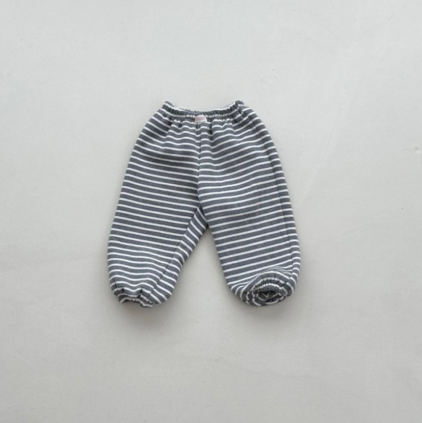 Toddler W24 Warm Brushed Fabric Stripe Jogger Pants (2-6y) - 2 Colors