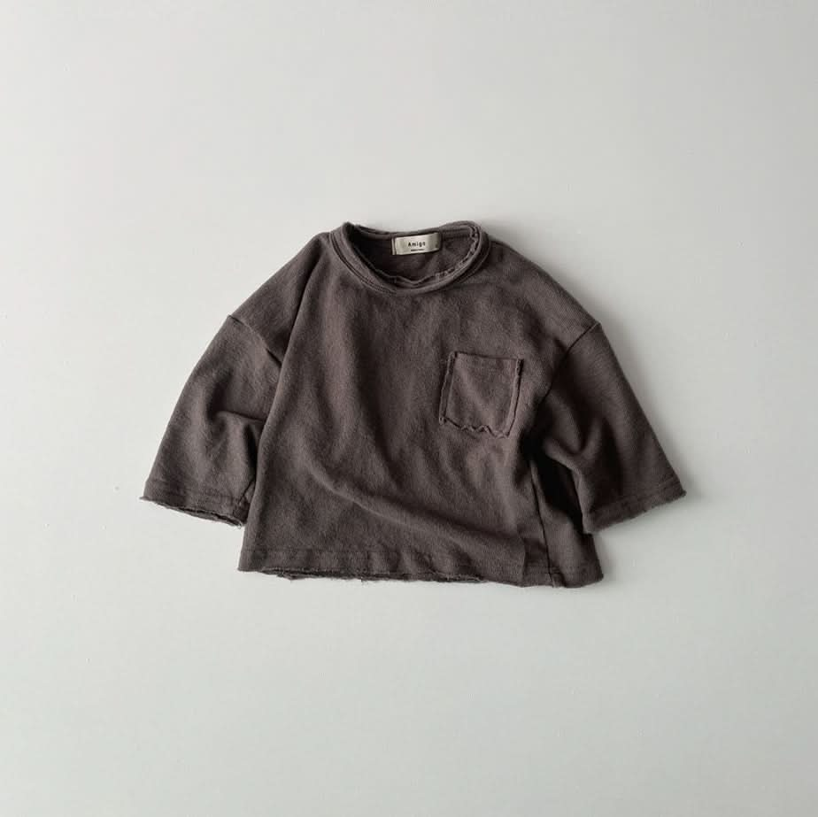 Toddler S25 Raw Edge Long Sleeve Tee (1-6y) - 2 Colors - AT NOON STORE