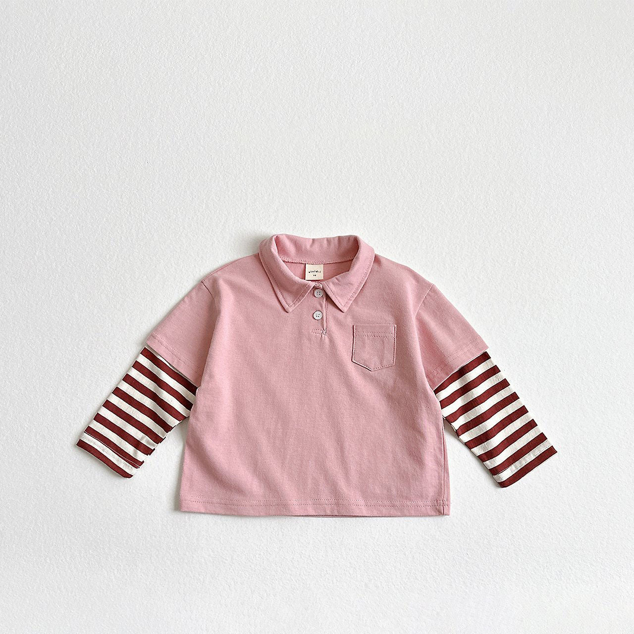 Toddler F26 Collared Layered Long Sleeve Top (2-8y) - 2 Colors