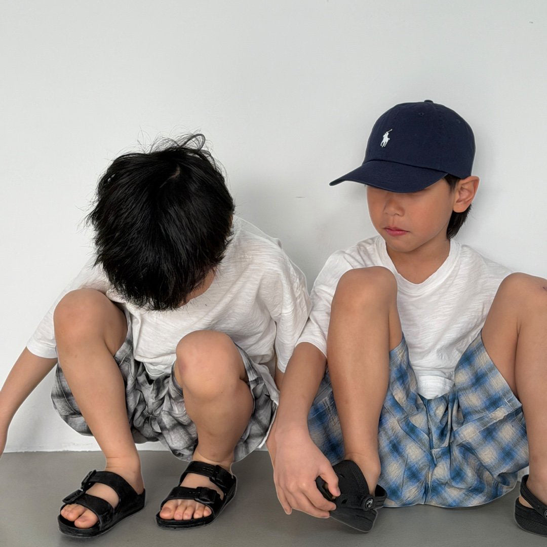 Toddler SS26 Plaid Bermuda Shorts (3-7y) - 2 Colors - AT NOON STORE