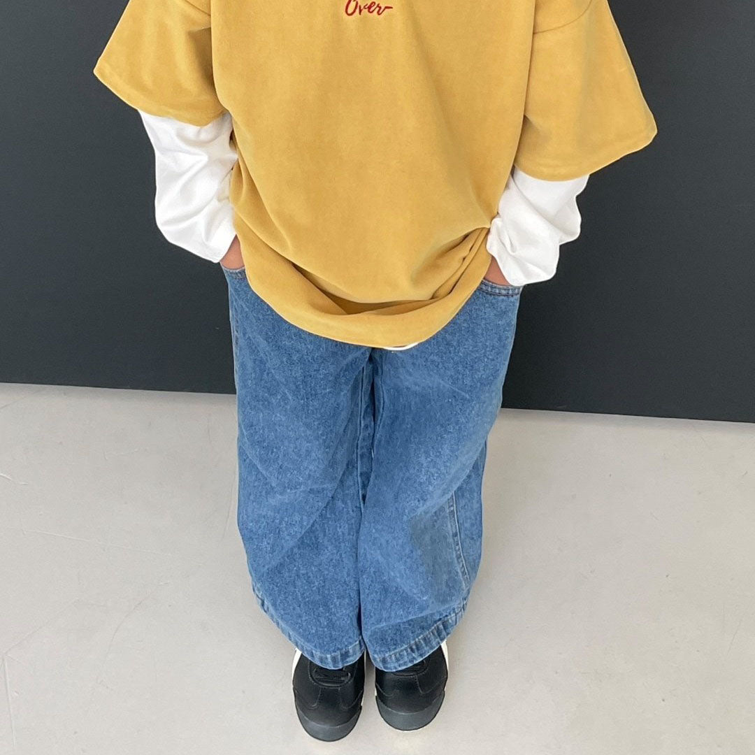 Toddler F25 Side Stitch Detail Denim Pants (3-7y) - Denim - AT NOON STORE