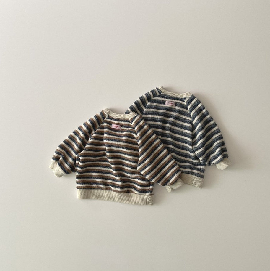 Toddler W25 Stripe Ribbed Knit Sweatshirt (1-6y) - 2 Colors