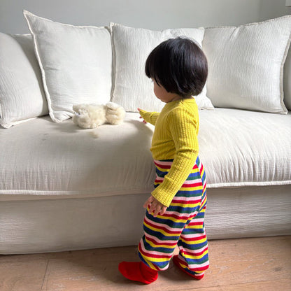 Toddler F26 Textured Long Sleeve Top (1-6y) - 5 Colors