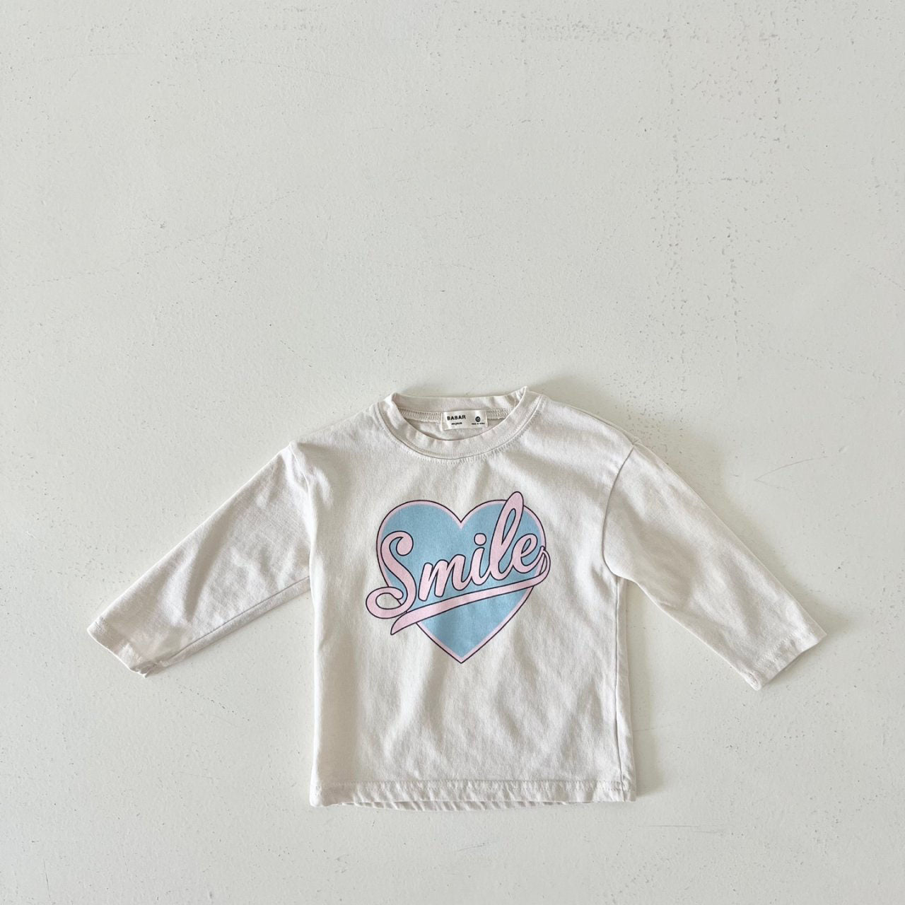 Kids Smile in Heart Long Sleeve Top (2-7y) - 2 Colors