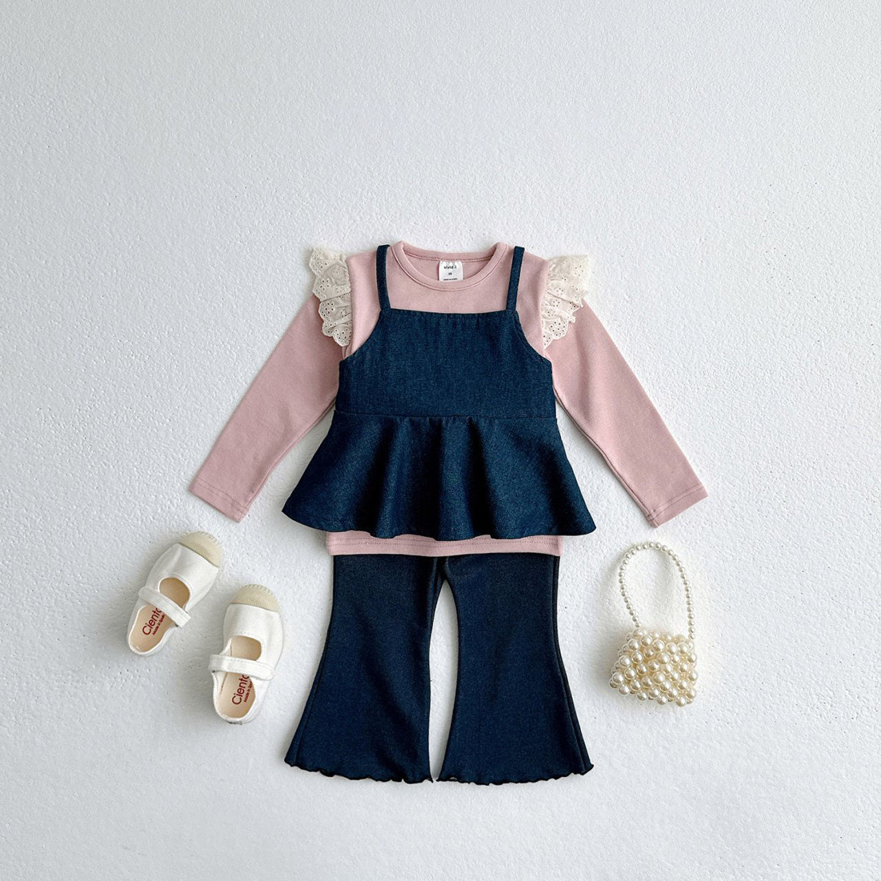 Toddler Peplum Denim Top (1-7y) - Denim