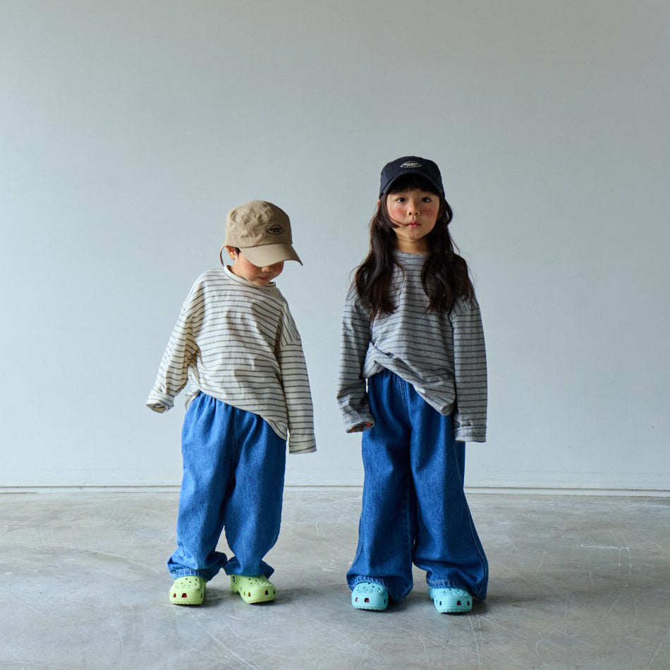 Toddler SP26 Basic Wide Denim Pants (10m-6y) - Denim