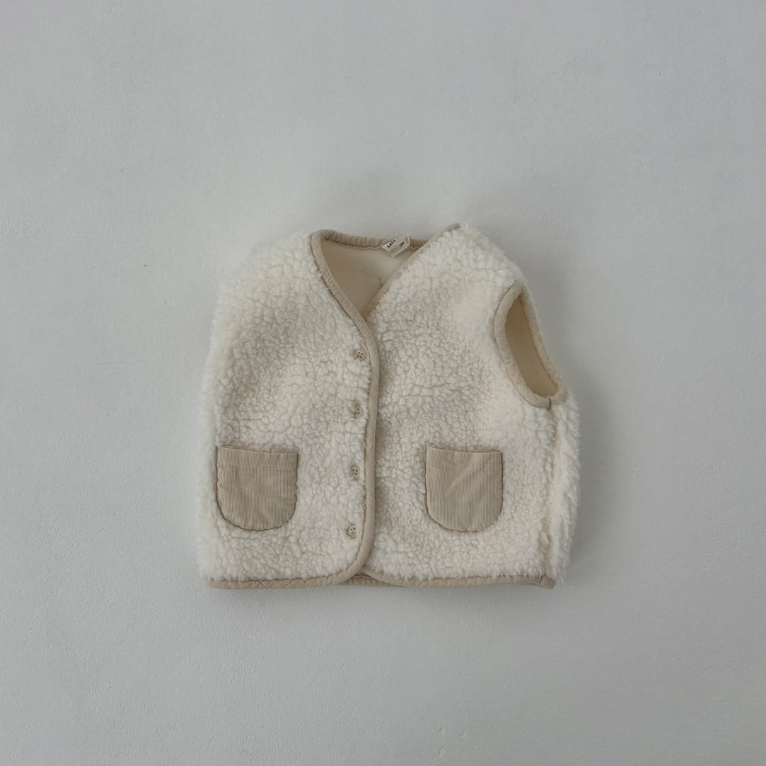 Baby Land W25 Sherpa Pocket Vest (4-18m) - 2 Colors