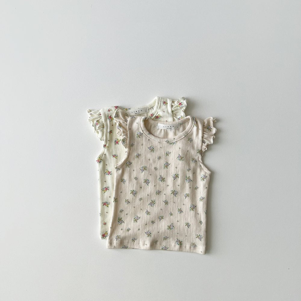 Toddle Ruffle Short Sleeve Floral Print Top (1-5y) - AT NOON STORE