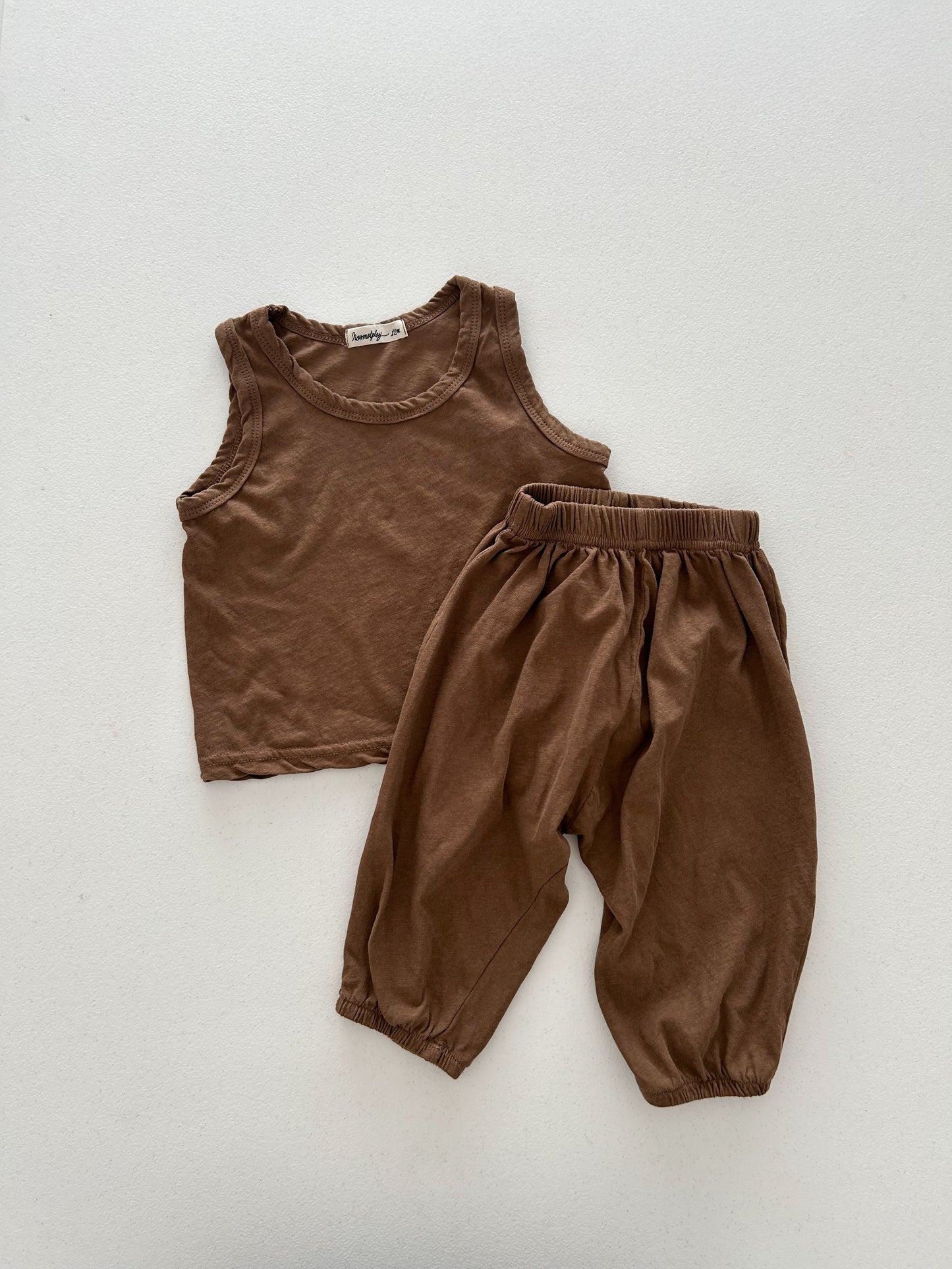 Toddler SS26 Cool Sleeveless Top and Jogger Pants Sets (6m-7y) - 3 Colors - AT NOON STORE