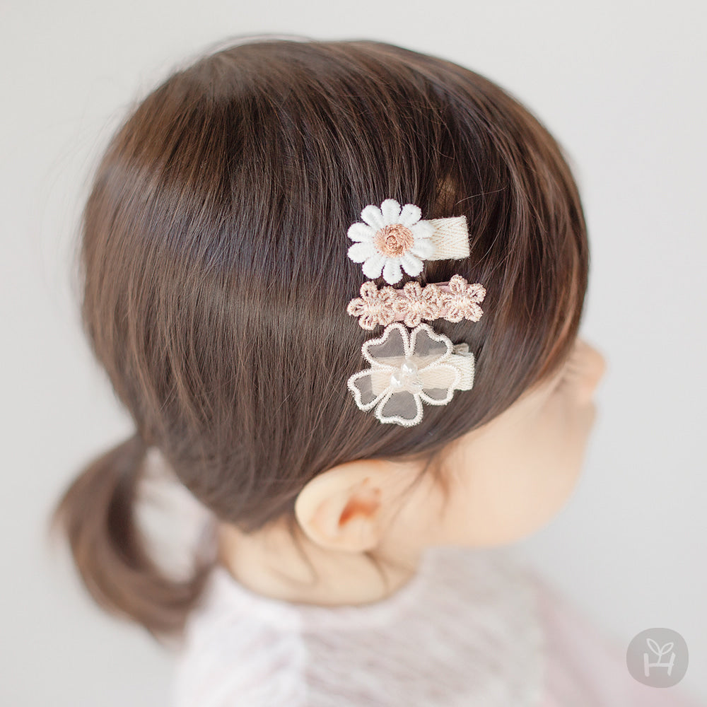 Baby Flower Hair Clip Set (3pk) - AT NOON STORE