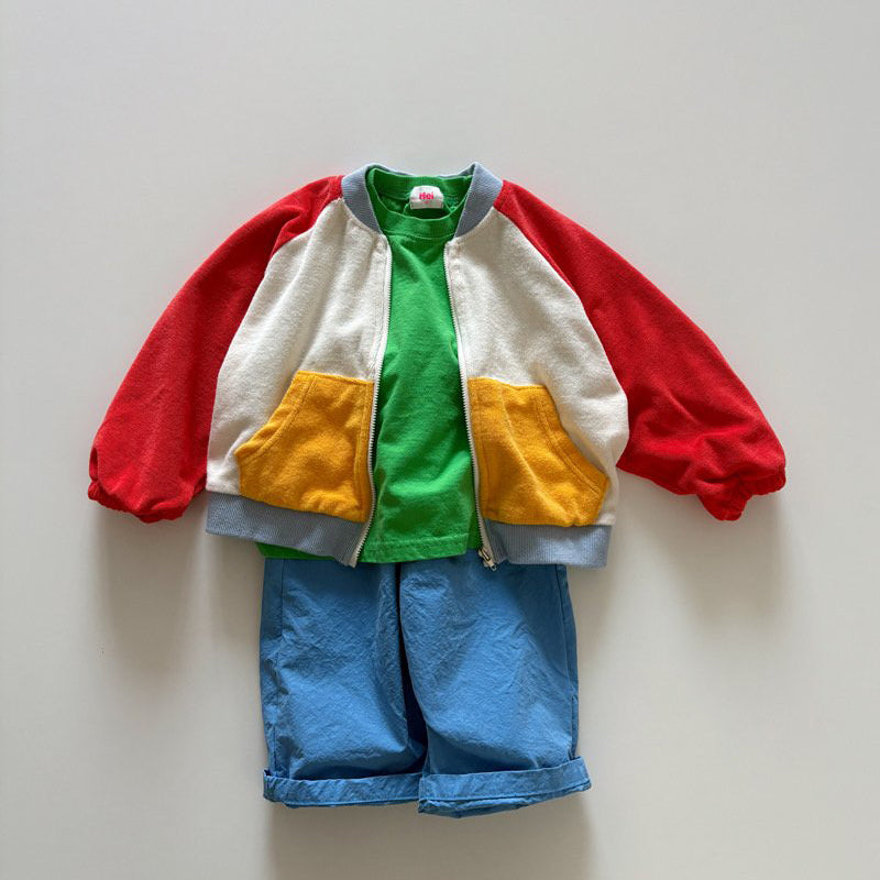 Toddler SP26 Basic Long Sleeve Loose Fit Top  (1-6y) - Green - AT NOON STORE